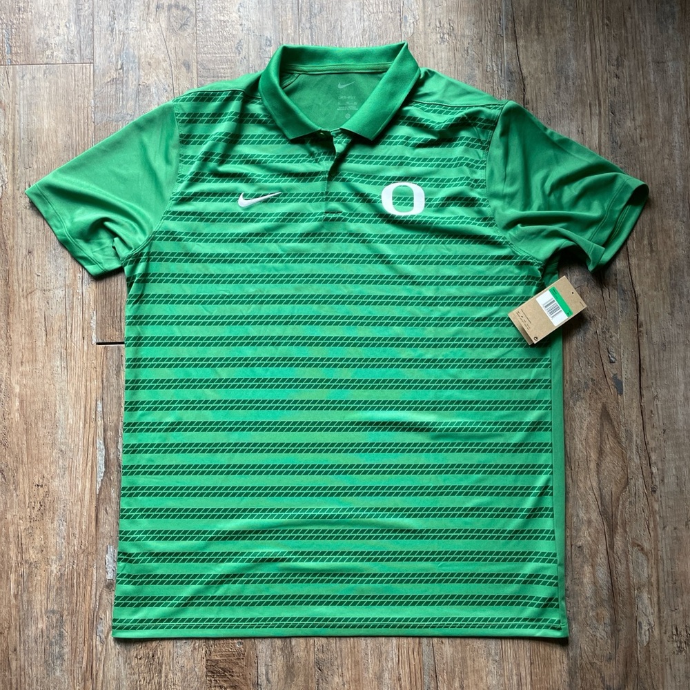 Nike Men's Oregon Ducks Polo Shirt Green Size XL